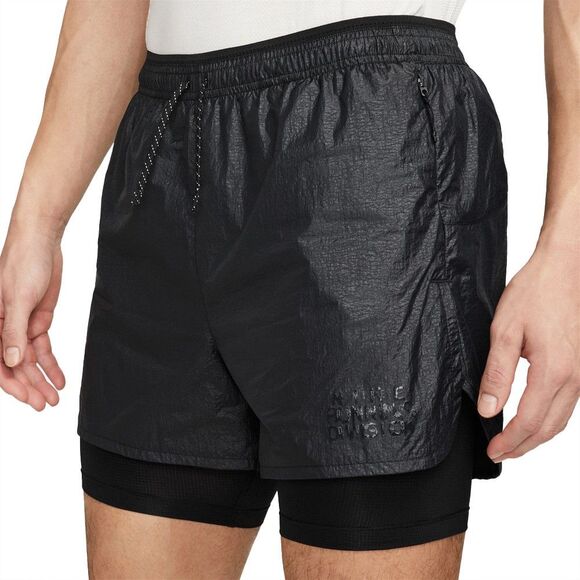 Nike Men’s Size Small Run Division Repel 2 in 1 Gym 7 Inch Shorts FB8544 010 - Picture 1 of 9